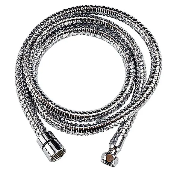 Brauseschlauch chrom, ⅜" × ½"