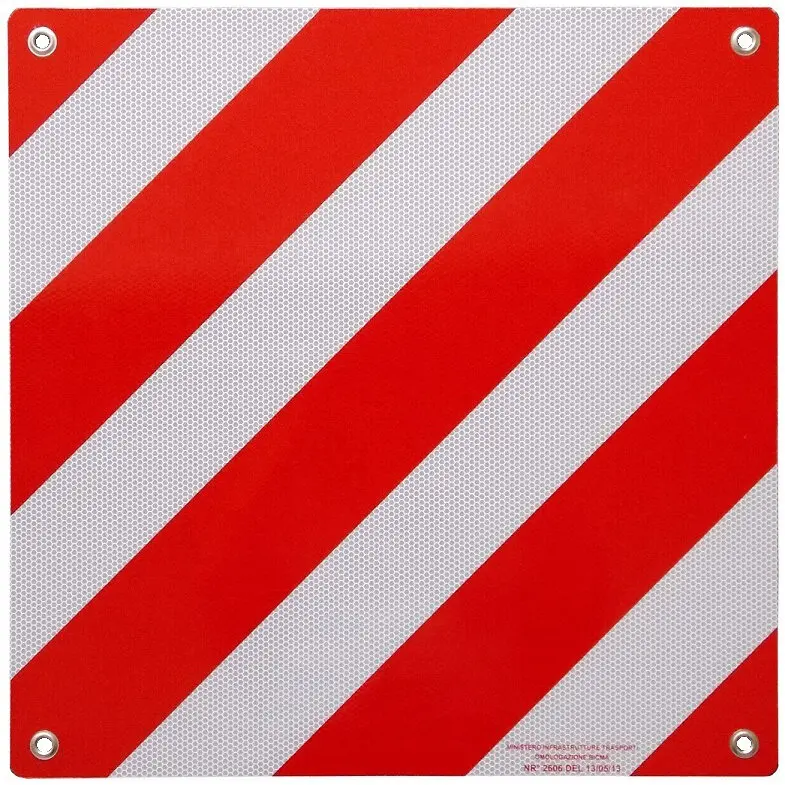 Alu-Warntafel für Italien