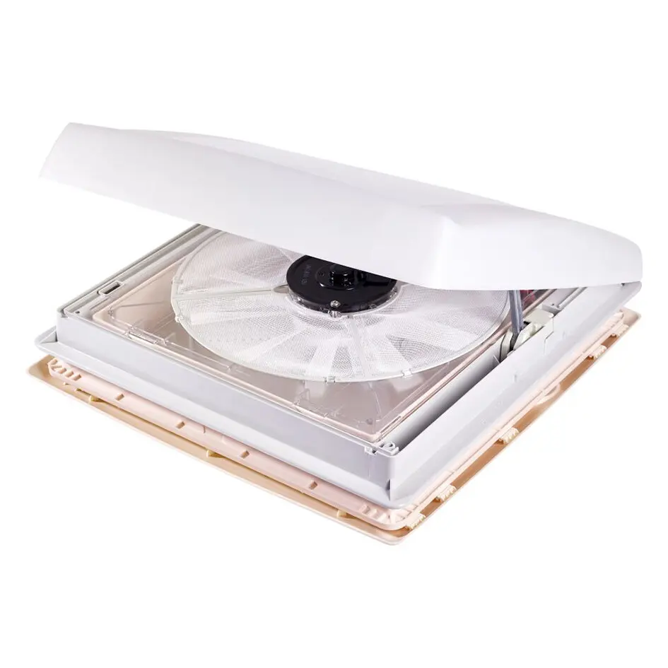 Dachhaube mit Ventilator, 12 Volt, transparent