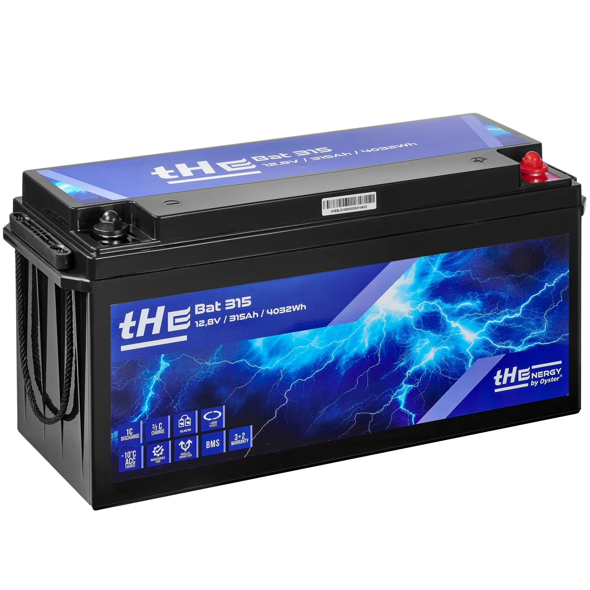 Lithium Battery LiFePO₄ tHE Bat 315, 12.8 V, 315 Ah