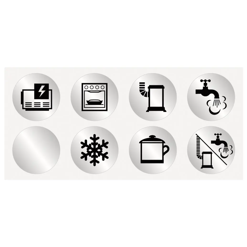 Symbolaufklebersatz Verteilerblock