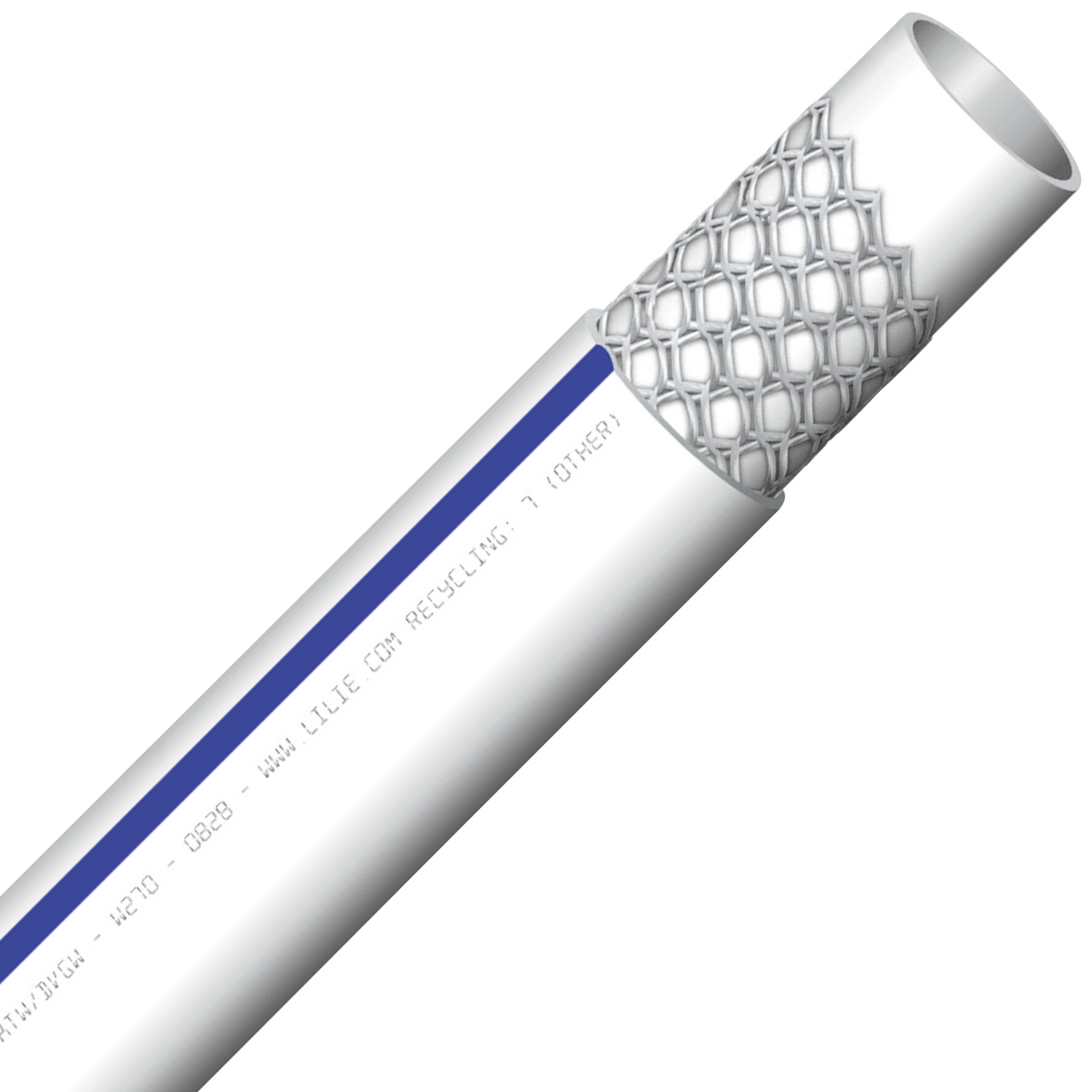 Trinkwasserschlauch WeißGELB kalt, 10 m, 10 x 16 mm