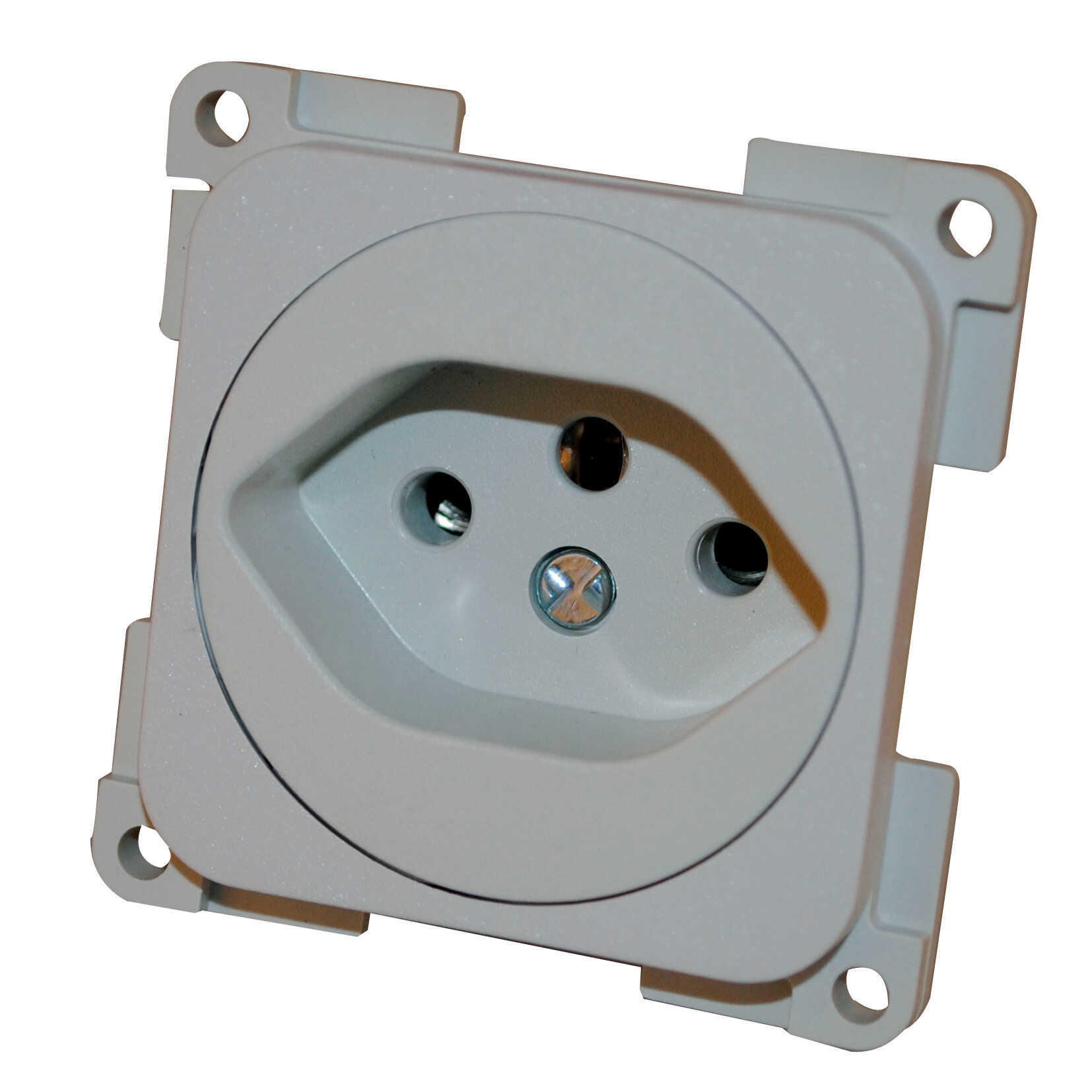 Steckdose CH, hellgrau