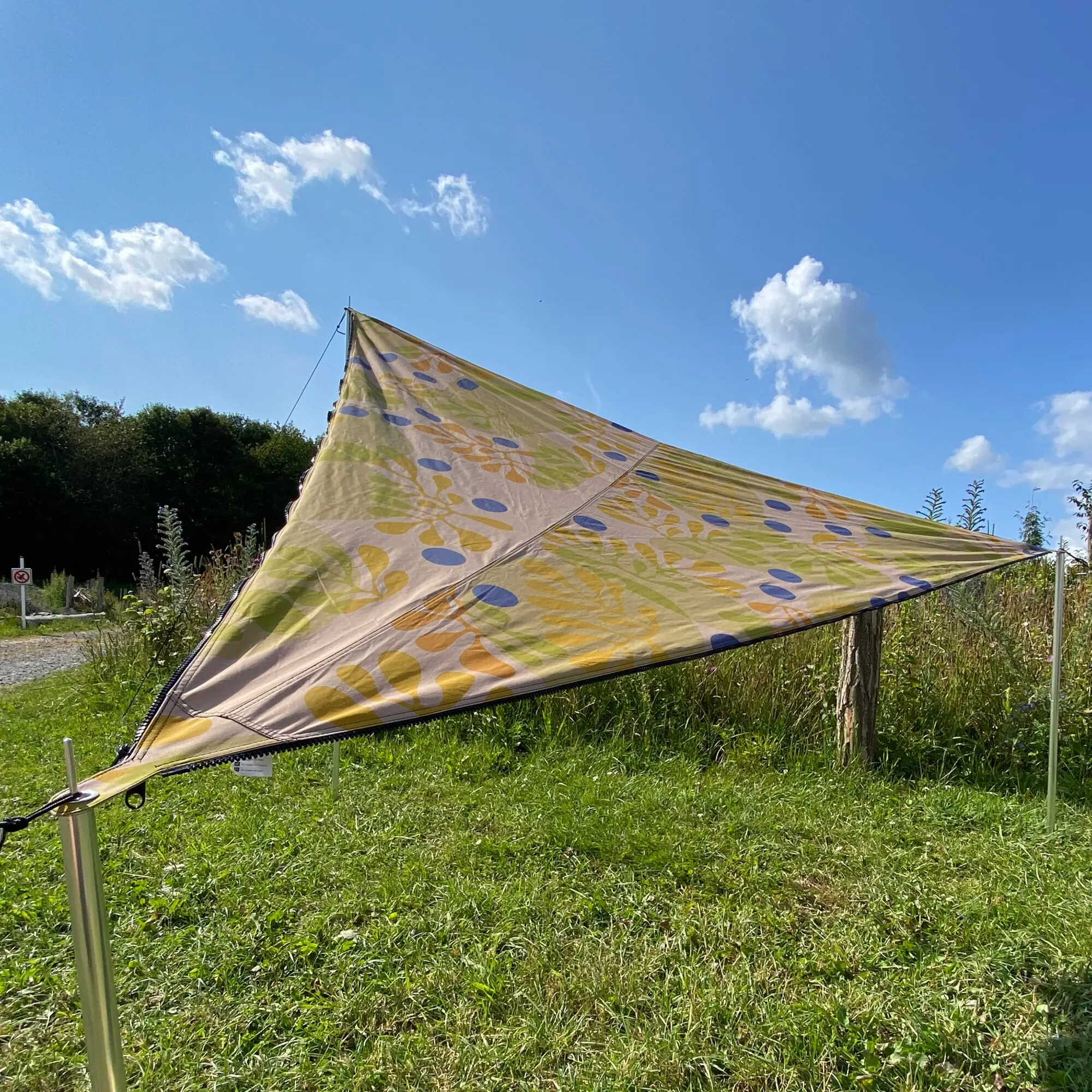 Sonnensegel „TC-Zip Canvas“ Scandinavian, forrest blueberrys
