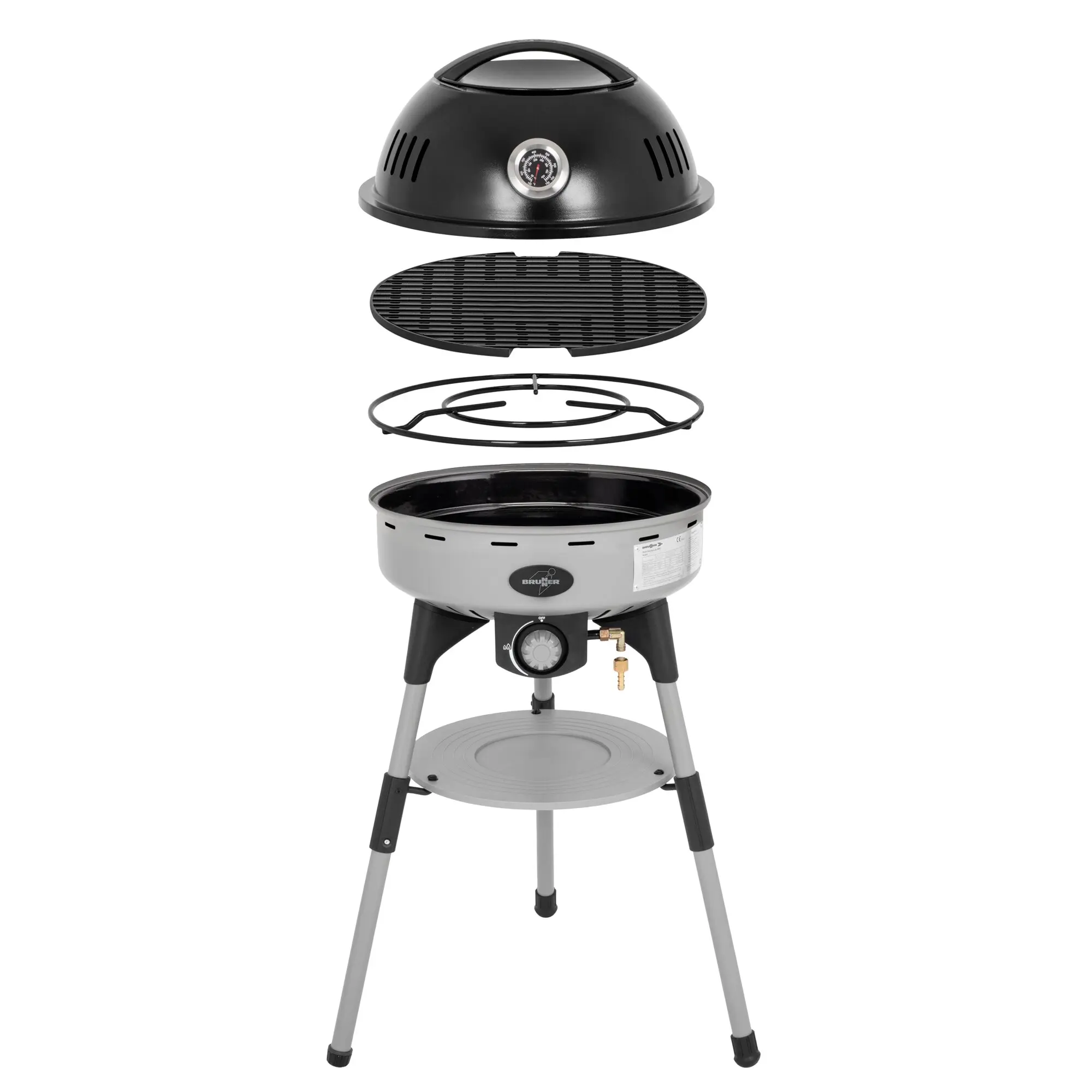 Gasgrill BBQruiser HT Roundgrid, 50 mbar