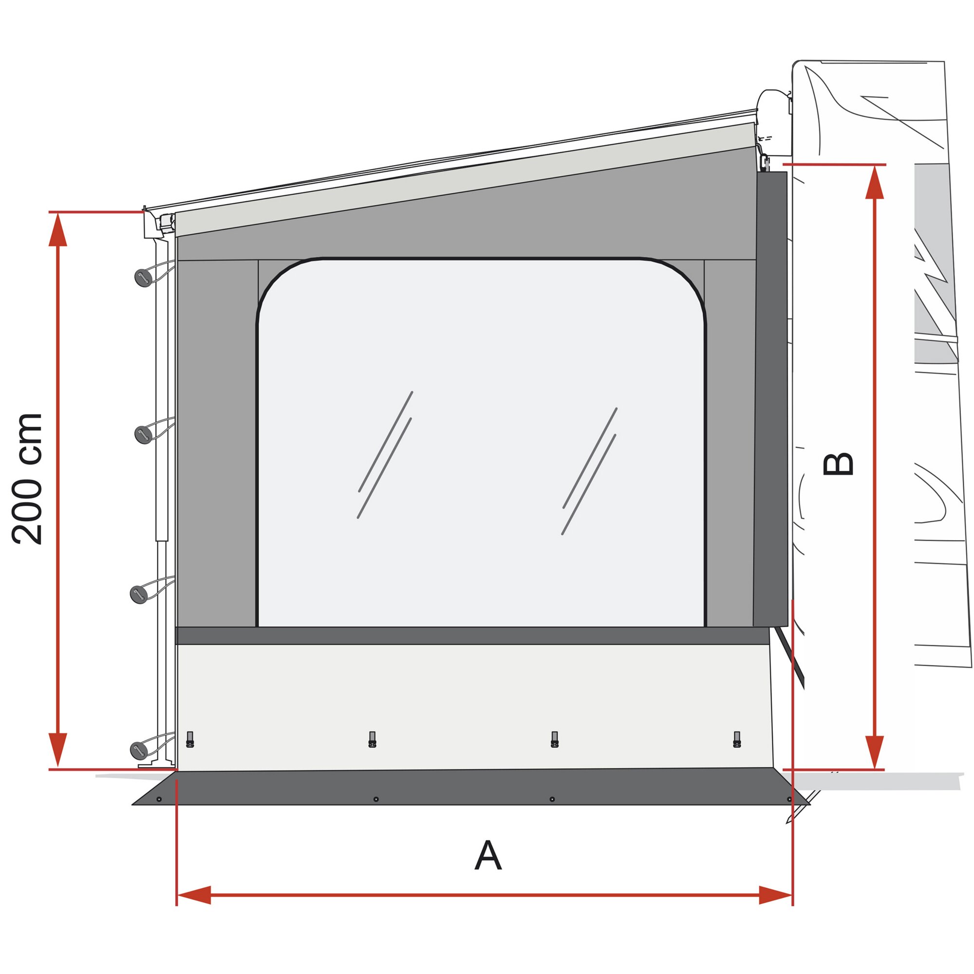 Fiamma Seitenwand Sun View Side Van F45s