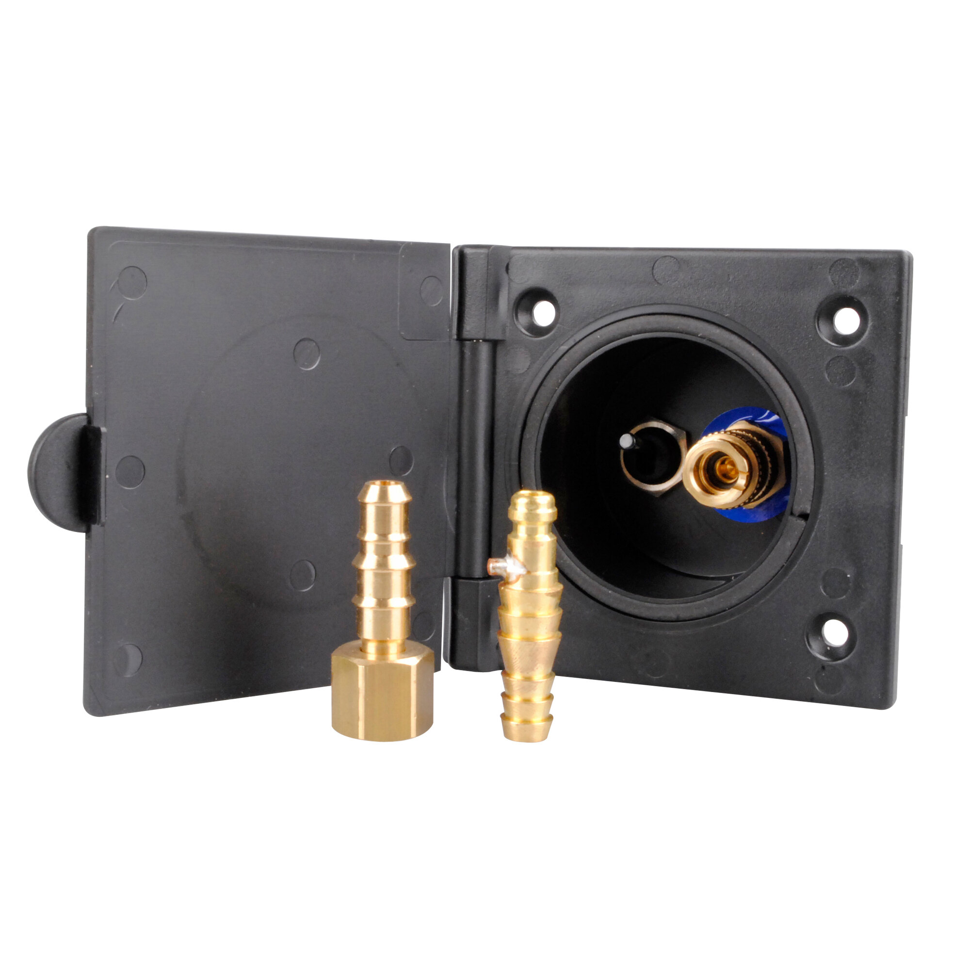 Wassersteckdose ohne Brause, schwarz