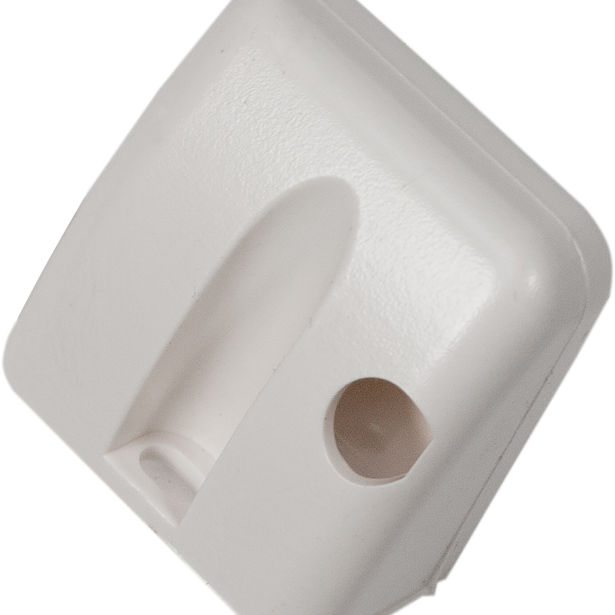 Support Foot without Additional Attachment, Right, for Roller Blind Remiflair, Light Grey