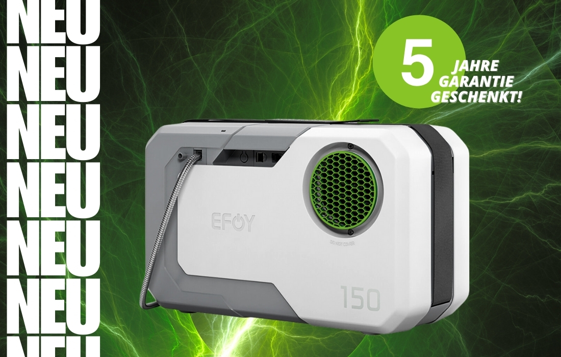 EFOY Brennstoffzellen: Jetzt 5 Jahre Herstellergarantie sichern