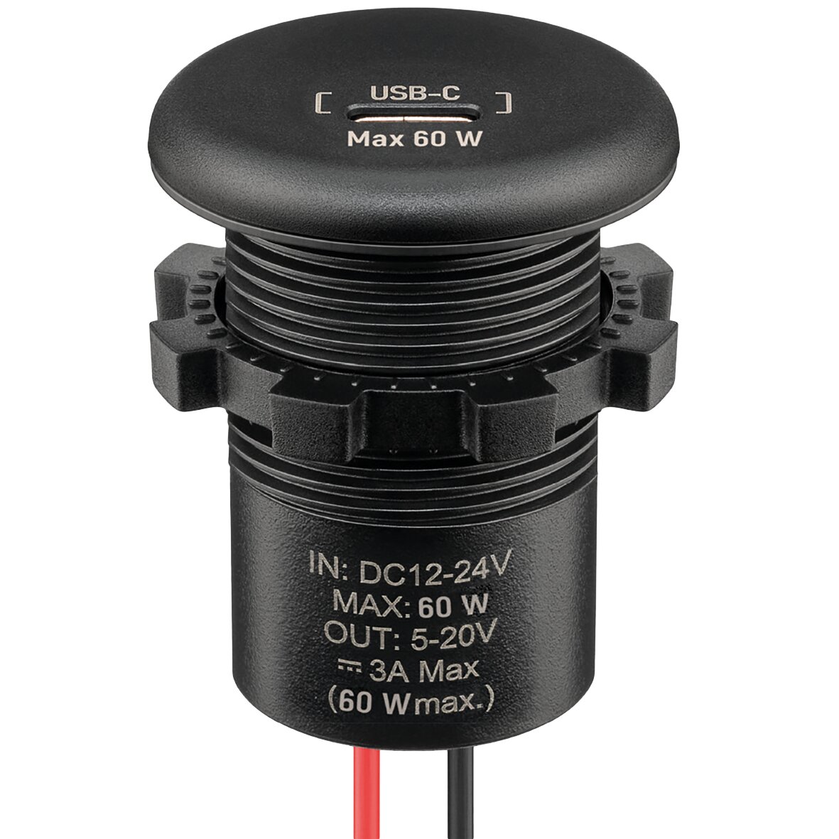 Built-In Charger USB-C, 60 W, black