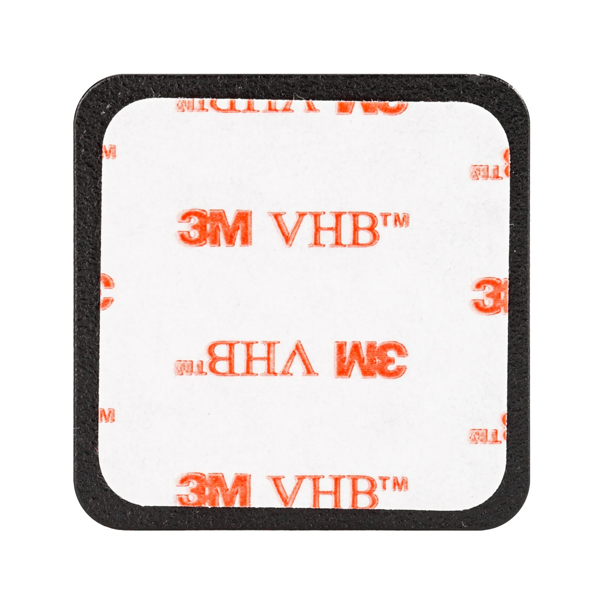Schwarzes Magnetboard flexiMAGS, 4,5 cm, mit abgerundeten Ecken und weißer 3M-VHB-Schutzfolie auf der Rückseite