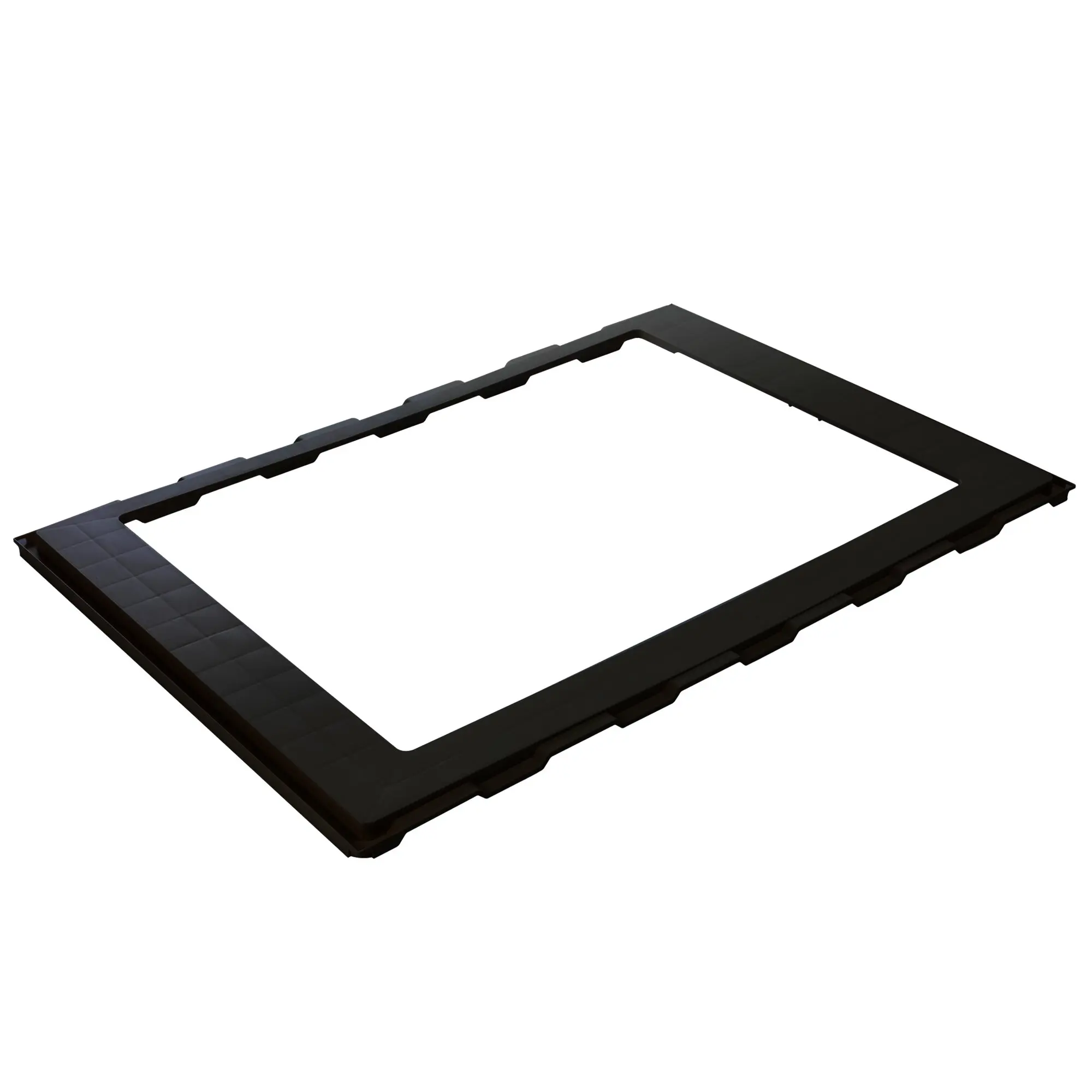 Adapterrahmen schwarz, hinten, 700 x 500 mm