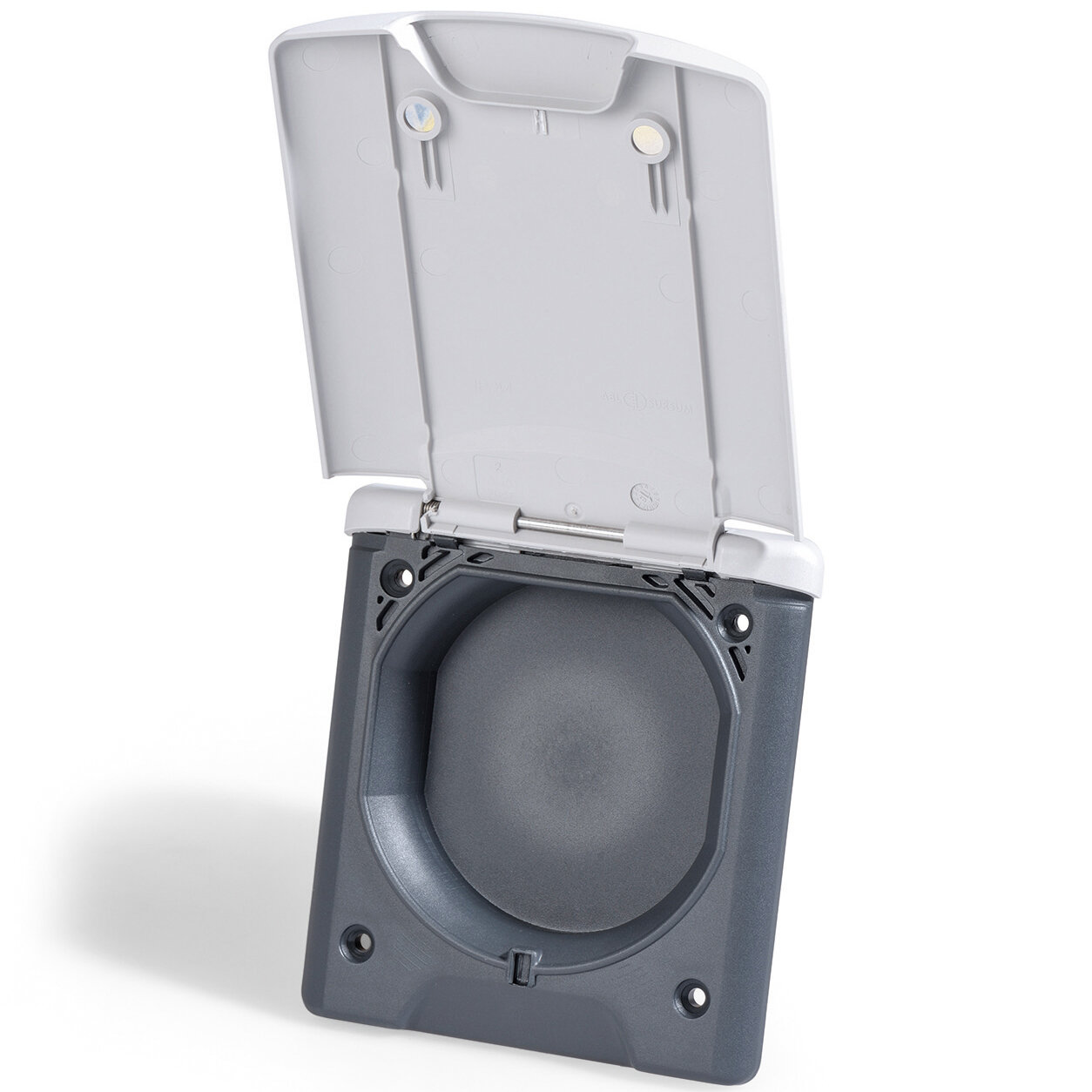 Empty Outlet Box with Hinged Lid