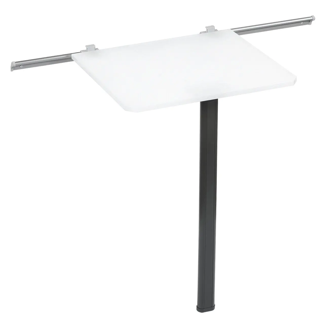 Tischgleitschienenset, silbergrau