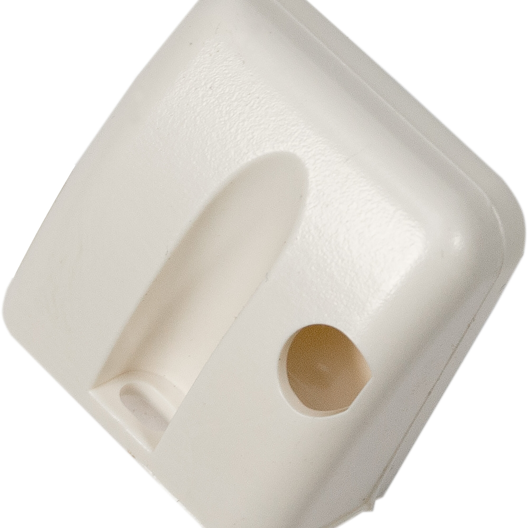 Support Foot without Additional Attachment, Right, for Roller Blind Remiflair, Cream