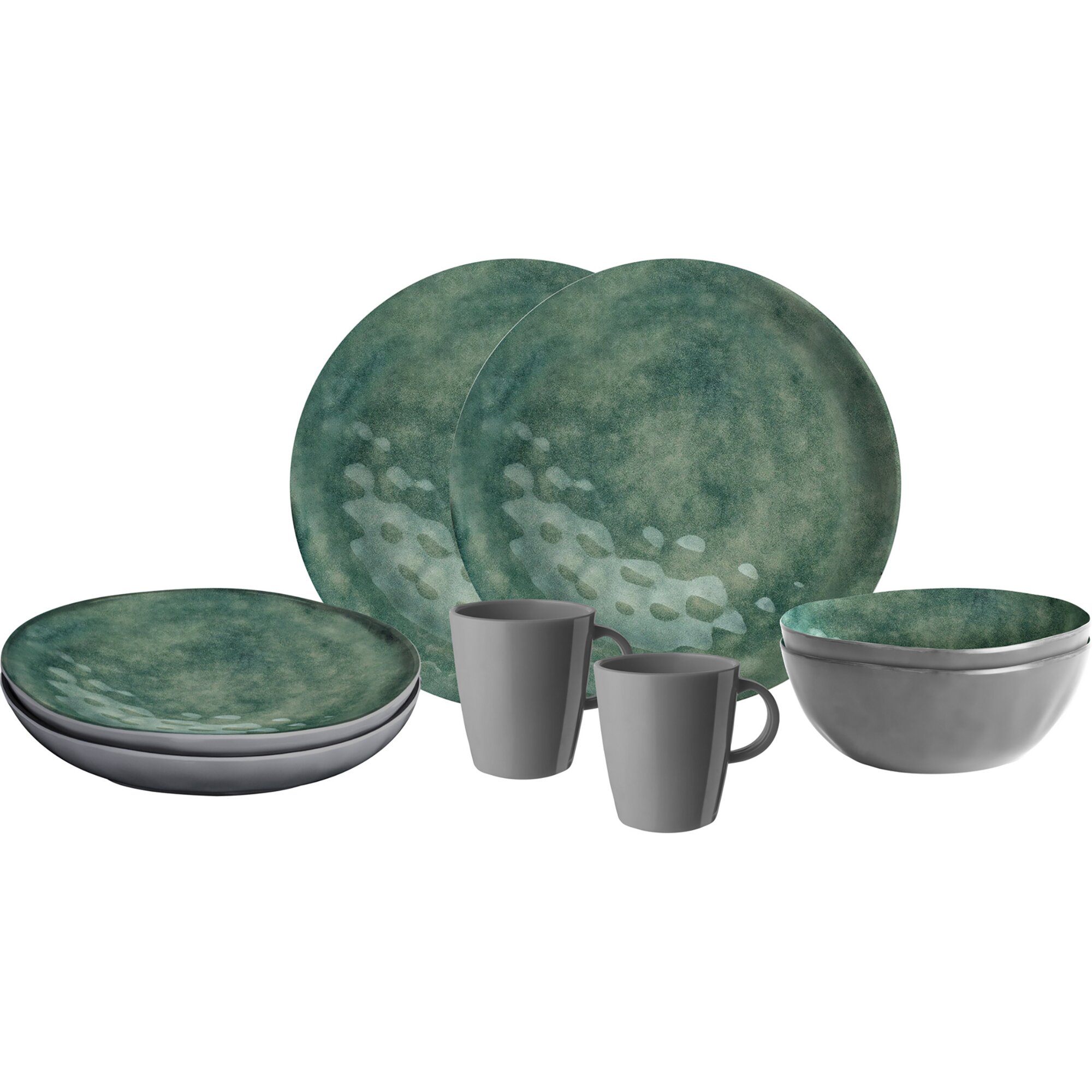 Brunner Geschirrset Venetian Sea Green, Geschirrset 8-tlg.