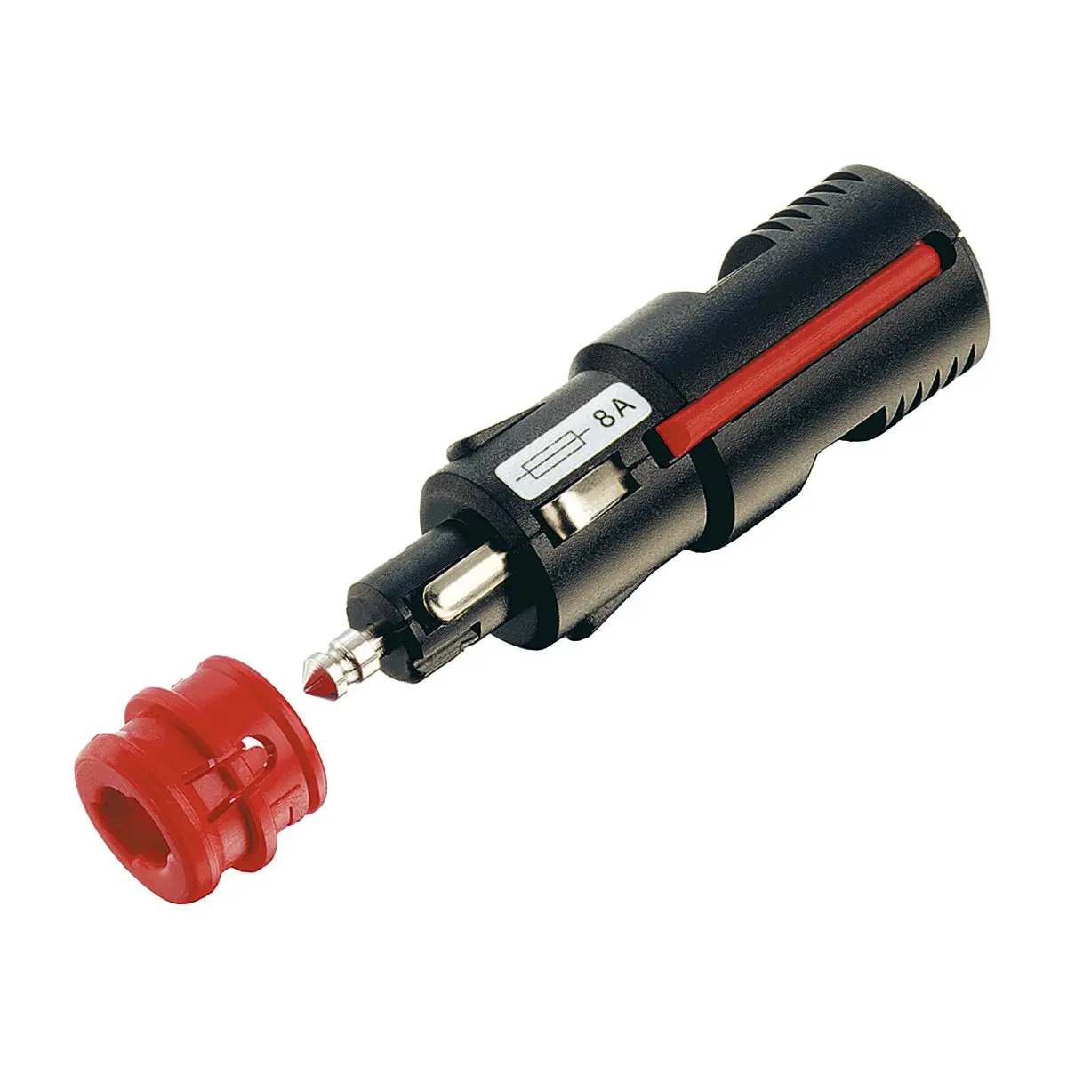 Universalstecker mit zwangsgeführter Zugentlastung