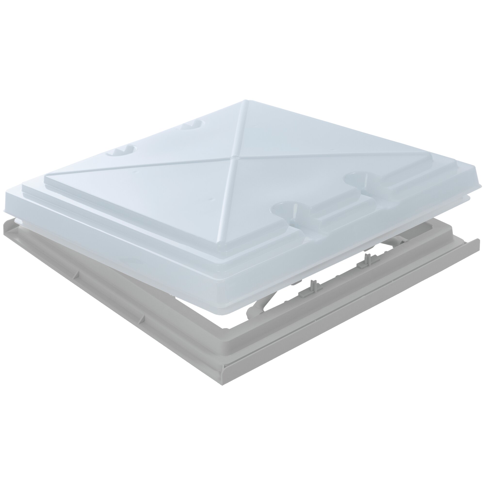 Skylight Model 42K with Fly Screen and Blackout Blind, grey