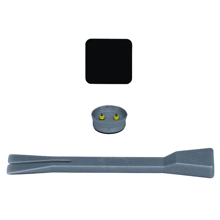 Trägerplatte mit Magnet MagSpike Set S Quadrat, schwarz