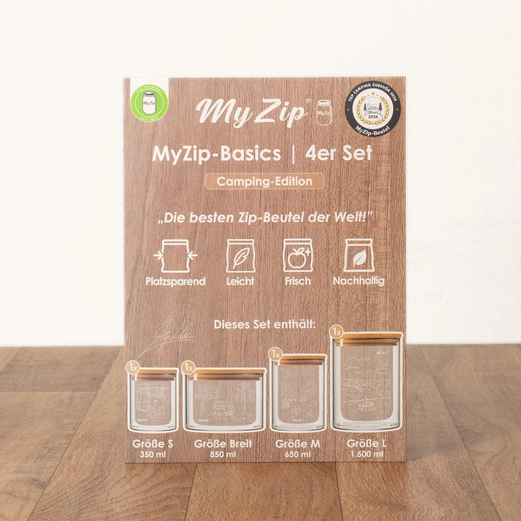 Aufbewahrungsbeutel Camping, 4-tlg. Set