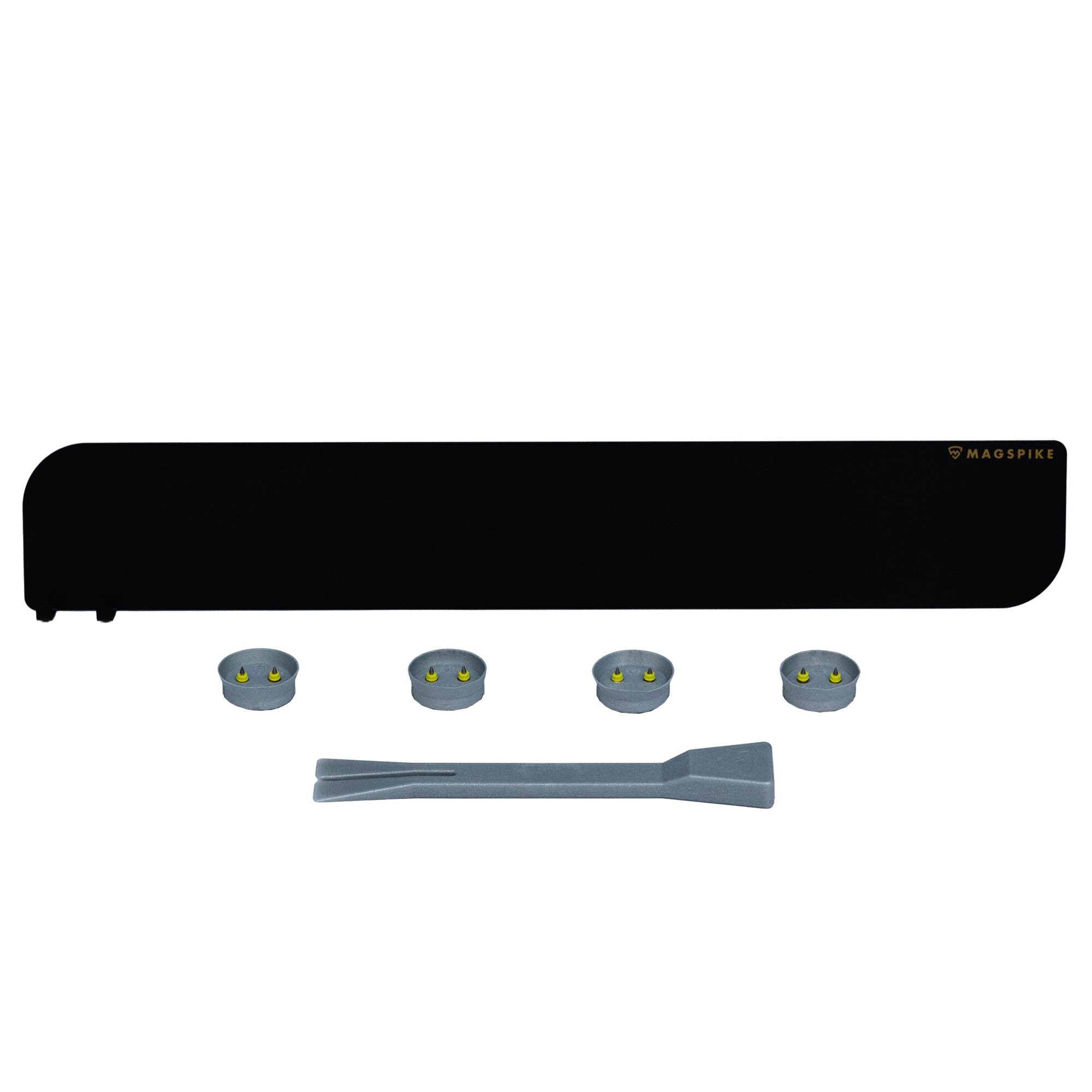 MagSpike Trägerplatte mit Magnet MagSpike Set L+ mit integrierten Haken, schwarz