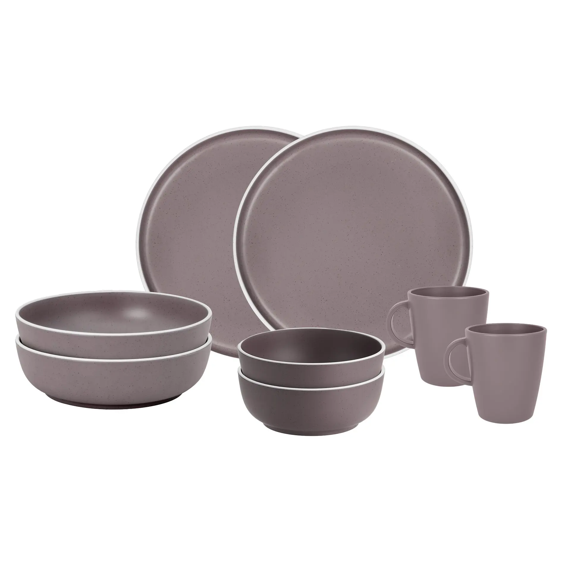 Geschirrset Tête-à-Tête Dolomit, brombeer