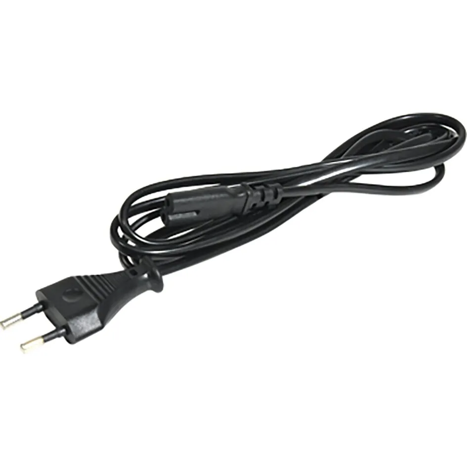 Schwarzes 230-Volt-Netzkabel für Megasat Campingman Portable 4 mit Eurostecker und Anschlussleitung