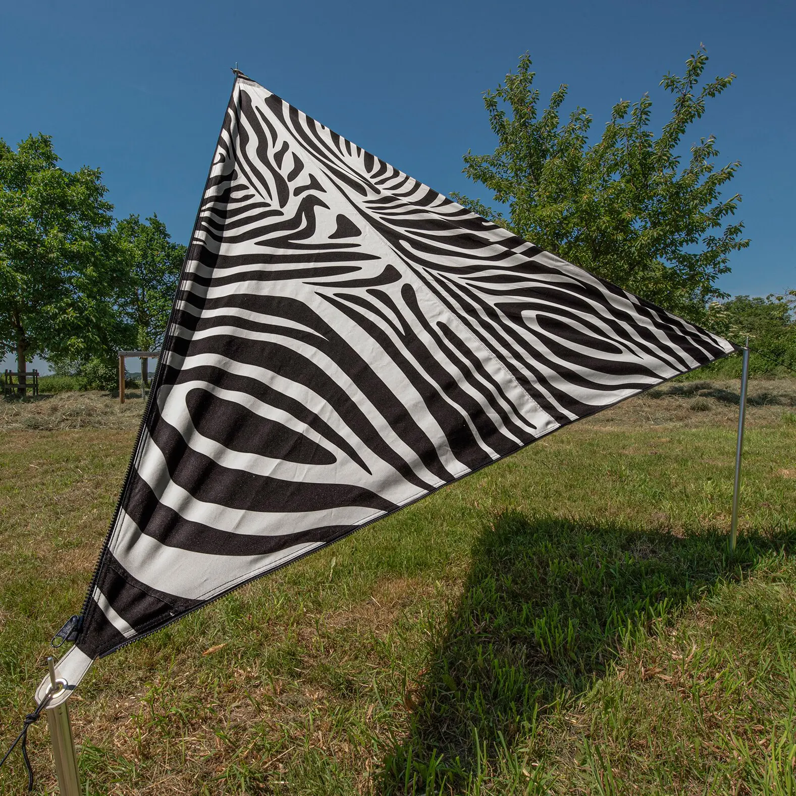 Sonnensegel „TC-Zip Canvas“ Africa, Zebra Druck