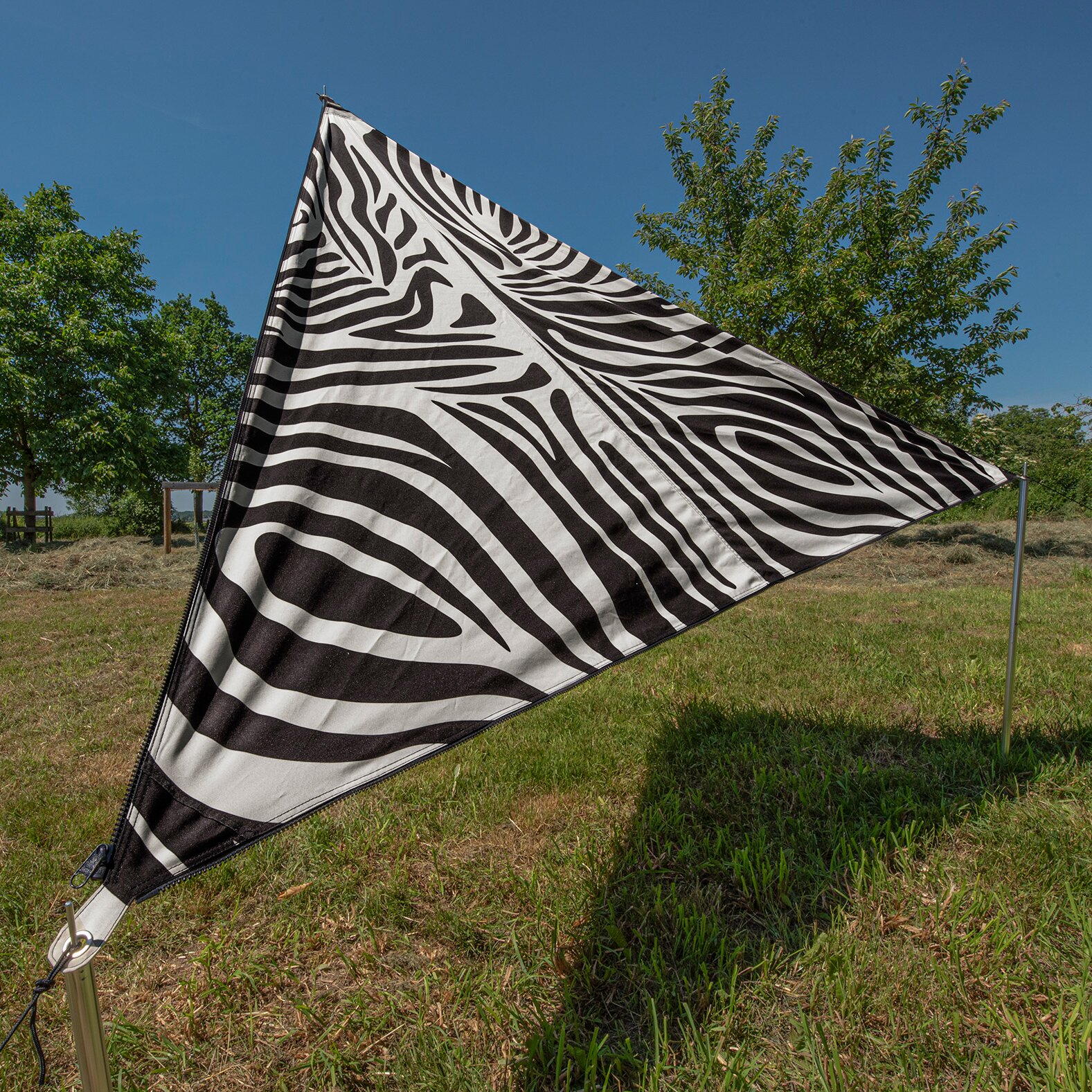 Sonnensegel „TC-Zip Canvas“ Africa, Zebra Druck