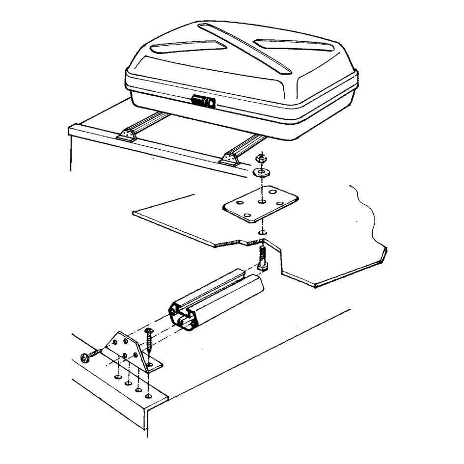 Mounting Rack for Top Boxes
