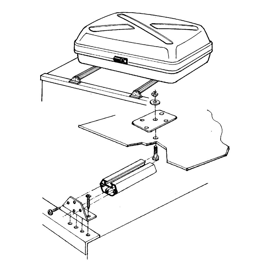 Mounting Rack for Top Boxes