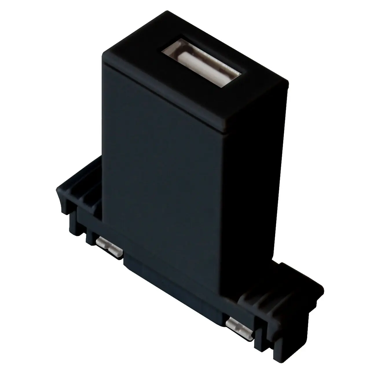 USB-Steckdose, schwarz