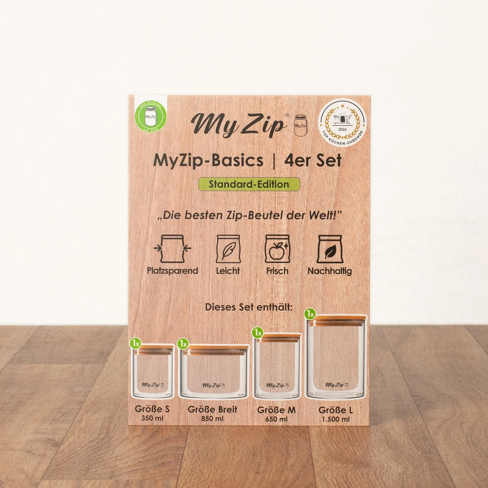 Aufbewahrungsbeutel Standard, 4-tlg. Set