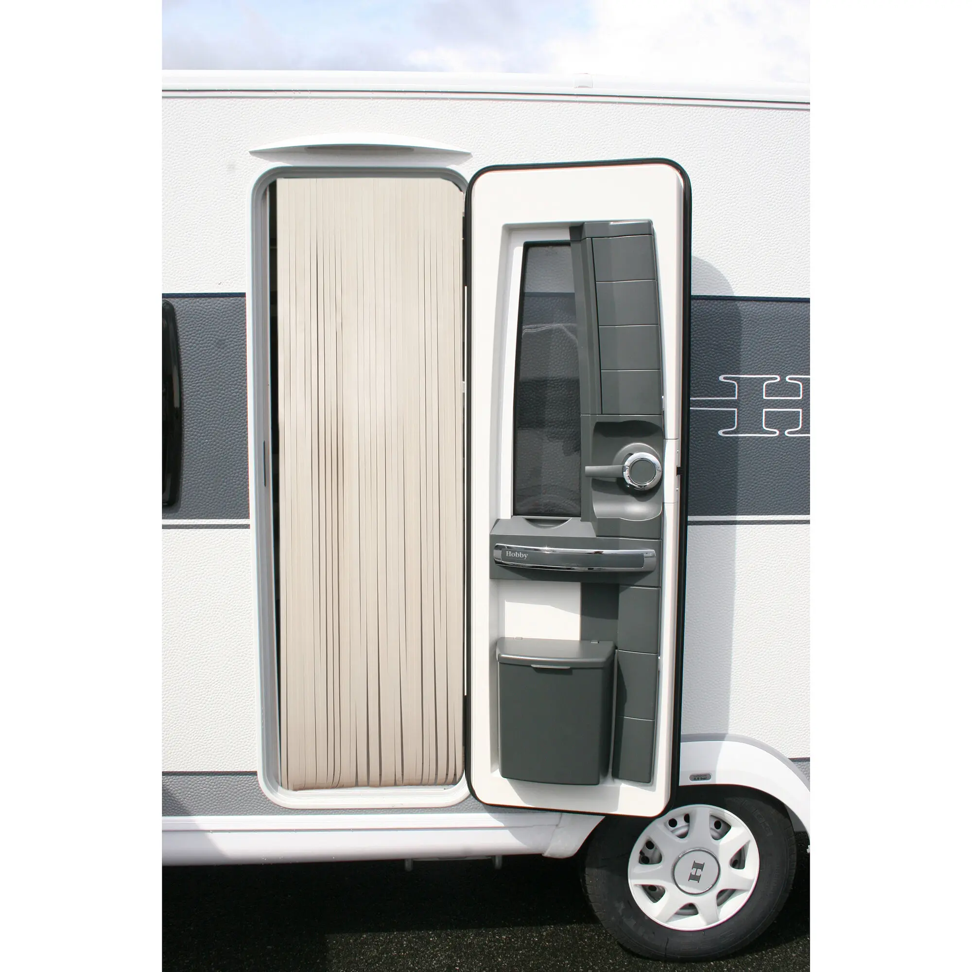 Türvorhang Curtina4U, cremeweiß, 60 cm