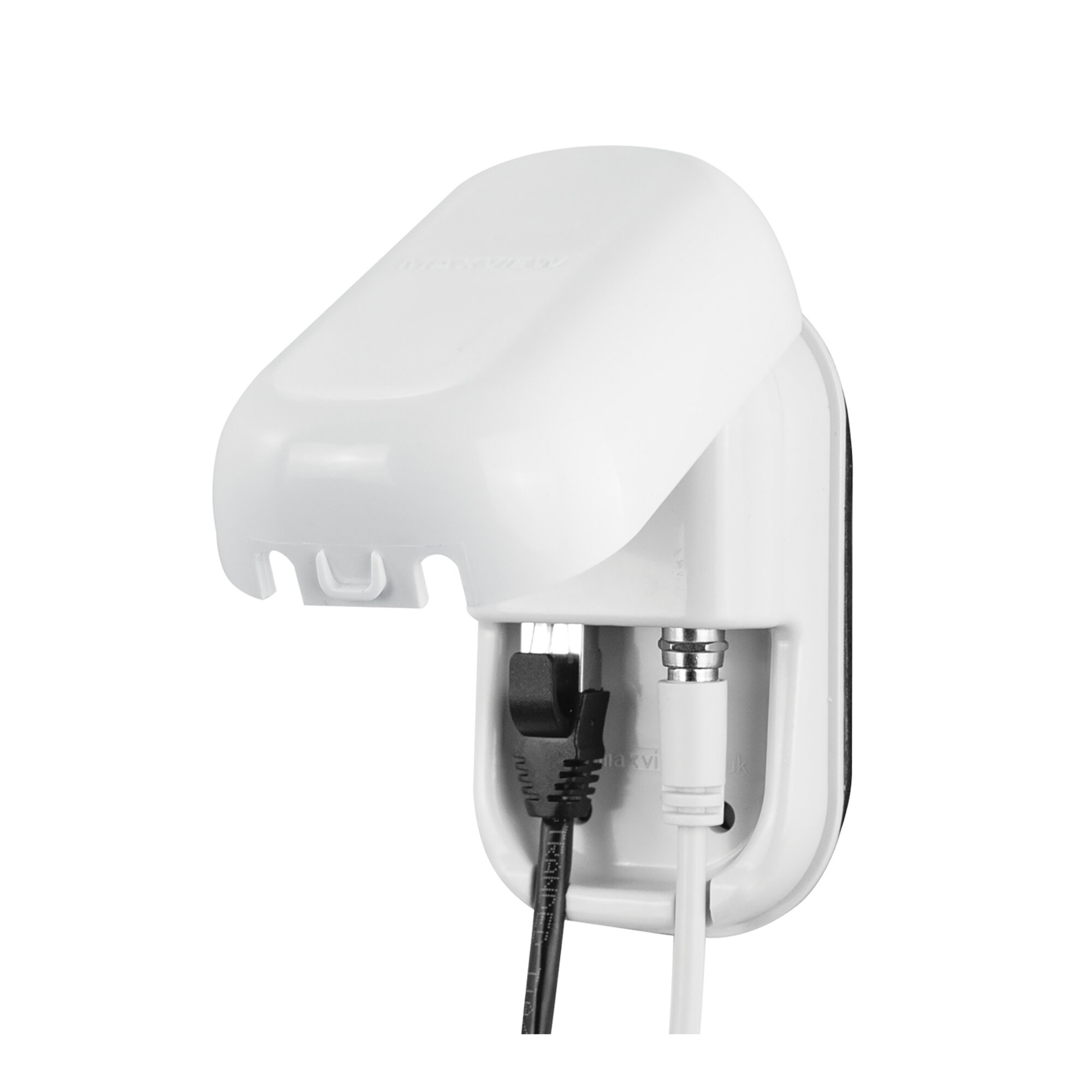 Satellite outdoor socket twin, F / RJ45, white