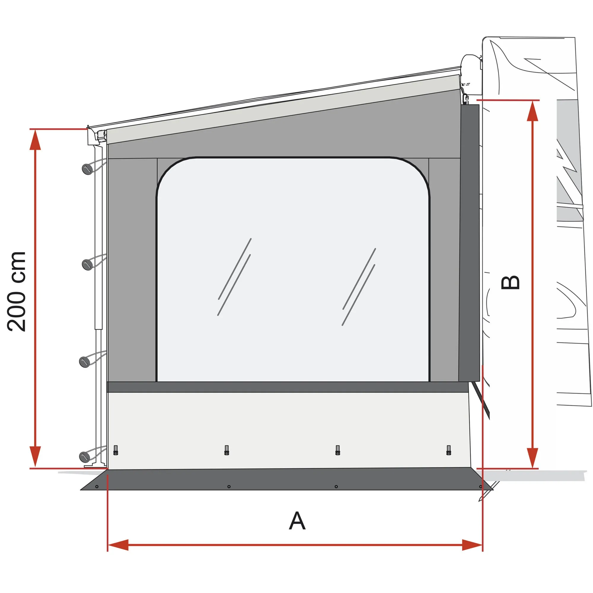 Seitenwand Side W Pro XXL F45, F65, F80