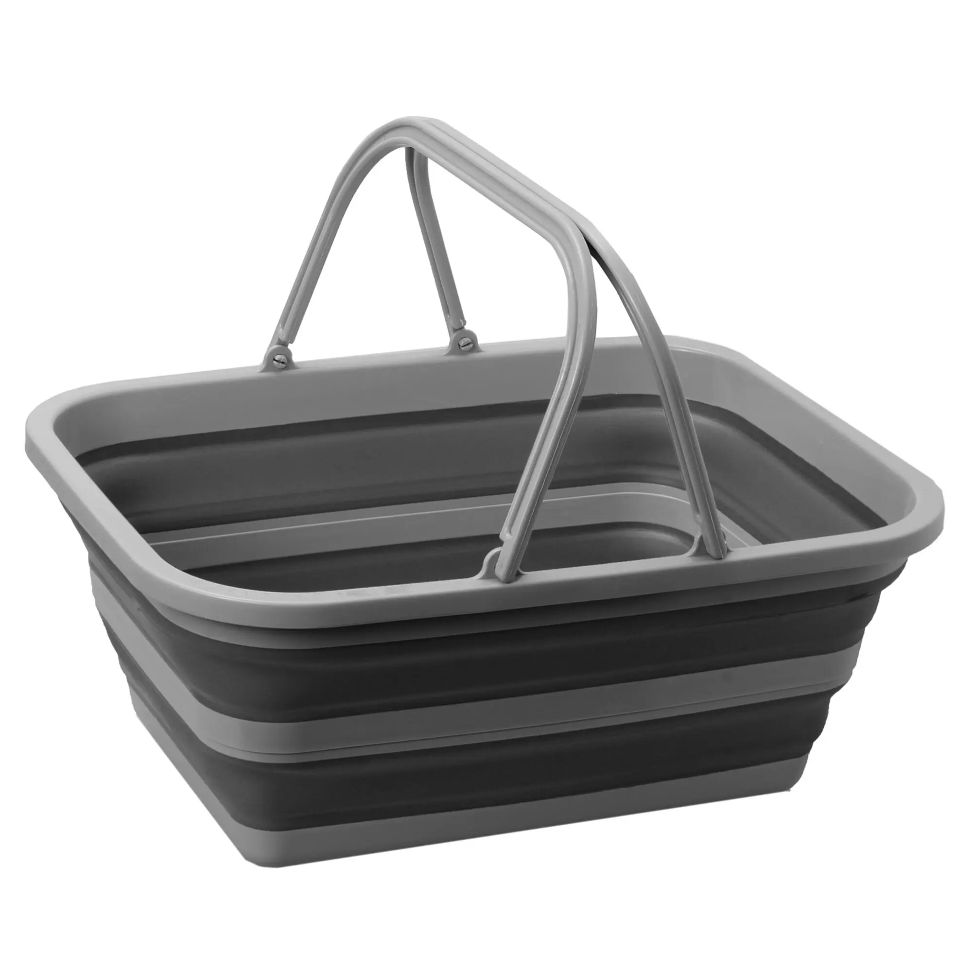 Folding Washing Bowl Holdall, grey