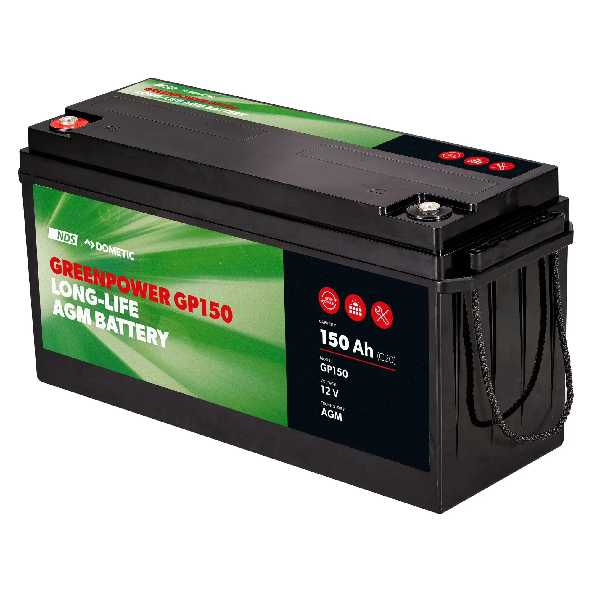 AGM Batterie GREENPOWER, 150 Ah