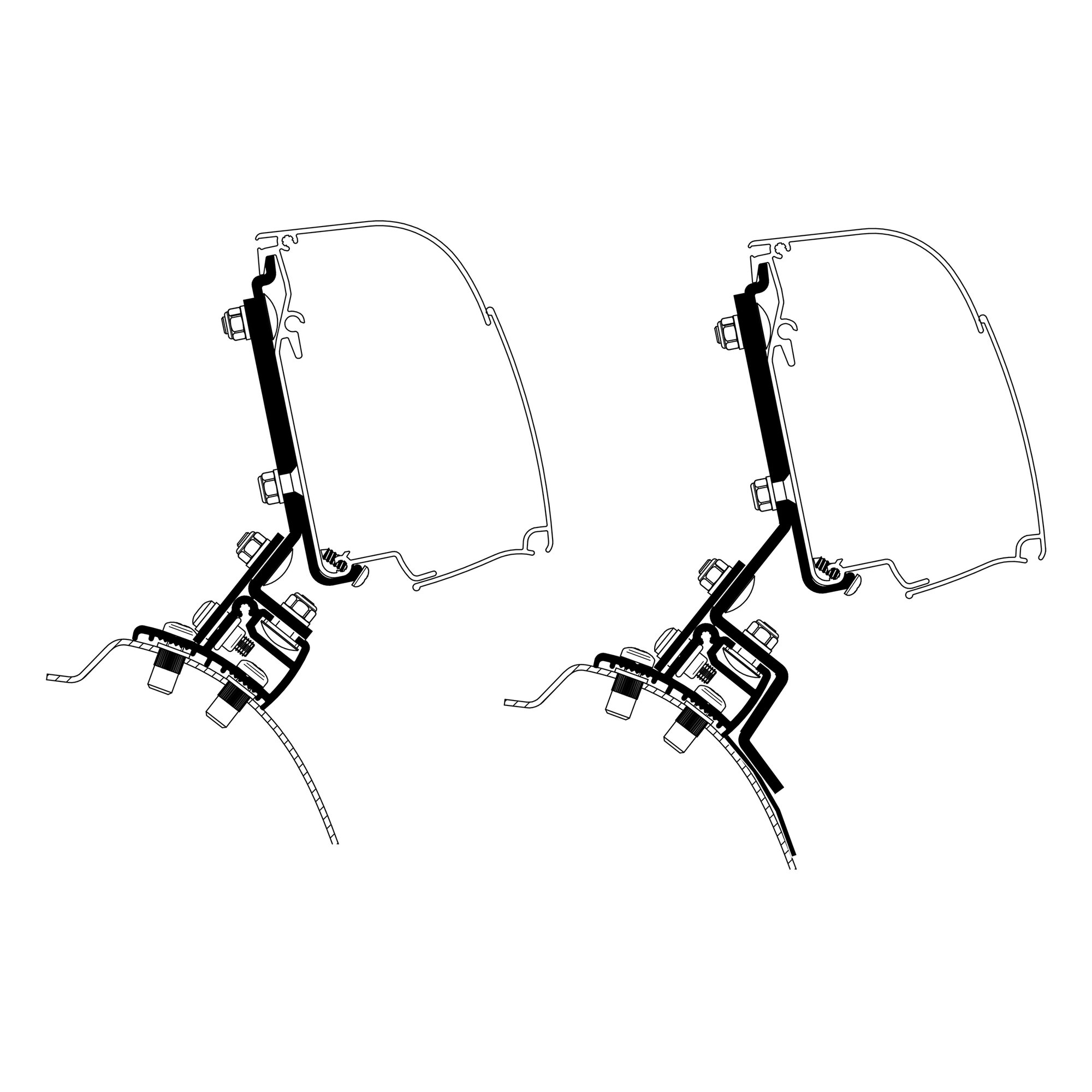 Thule Adapter Stellantis Minivan for Thule 4200