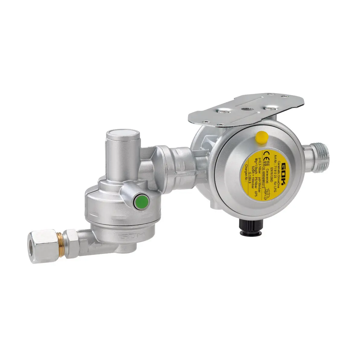 Sicherheits-Gasdruck-Regelanlage Caramatic DriveOne, horizontal, 30 mbar