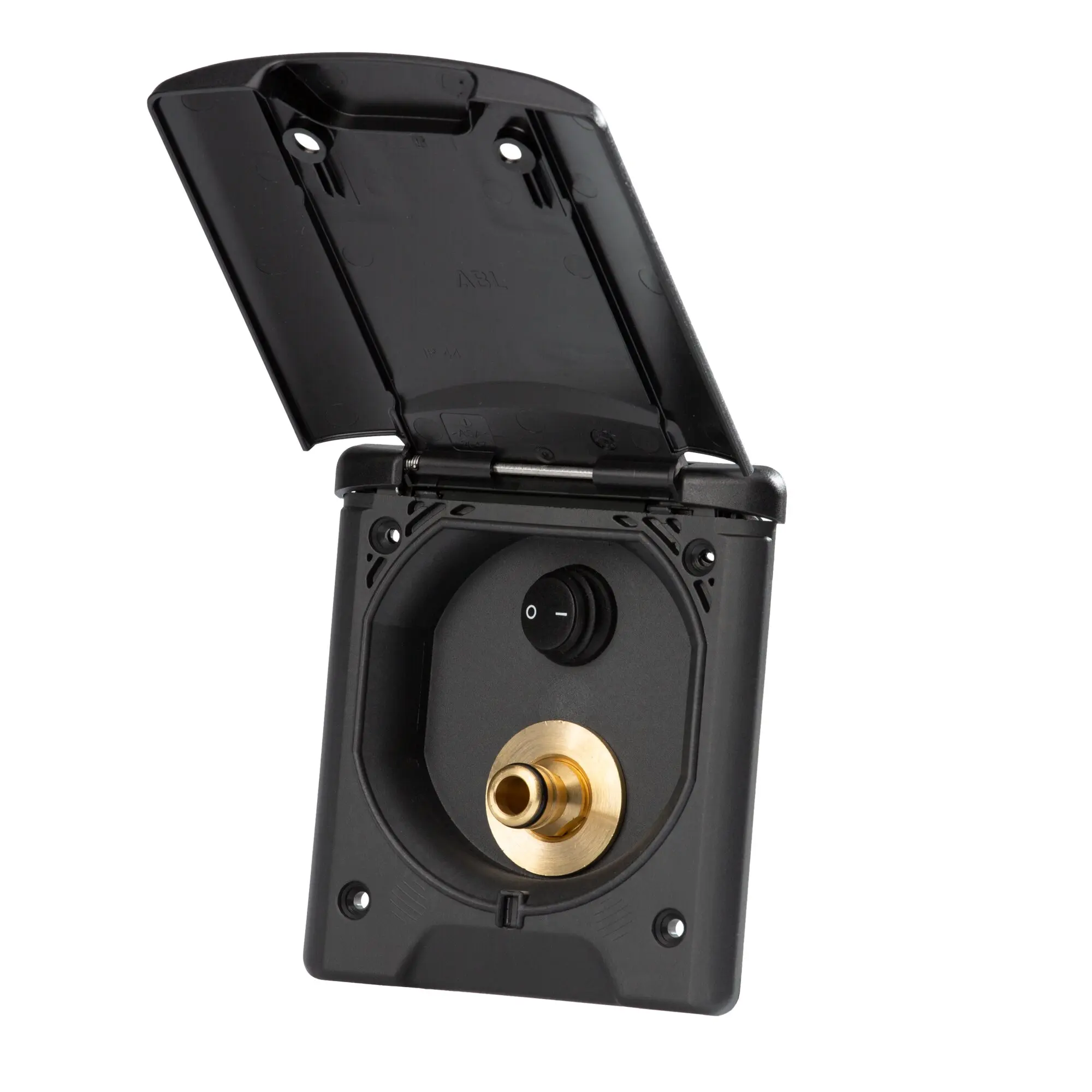 Wassersteckdose für Außenduschen, schwarz