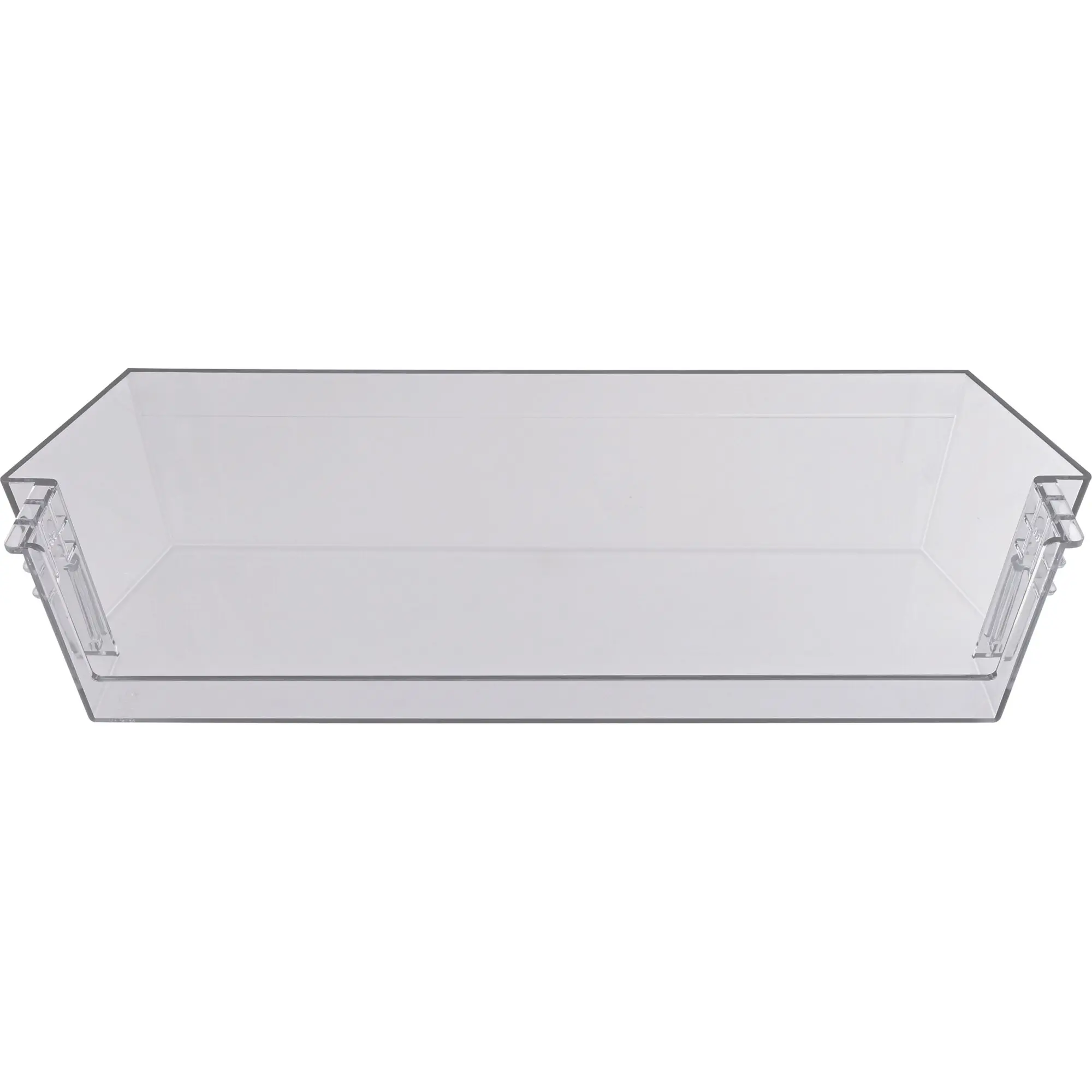 Transparenter Flaschenhalter aus Kunststoff, rechteckige Form mit seitlichen Griffleisten, geeignet für Dometic NRX 80C und NRX 90V Kühlschränke