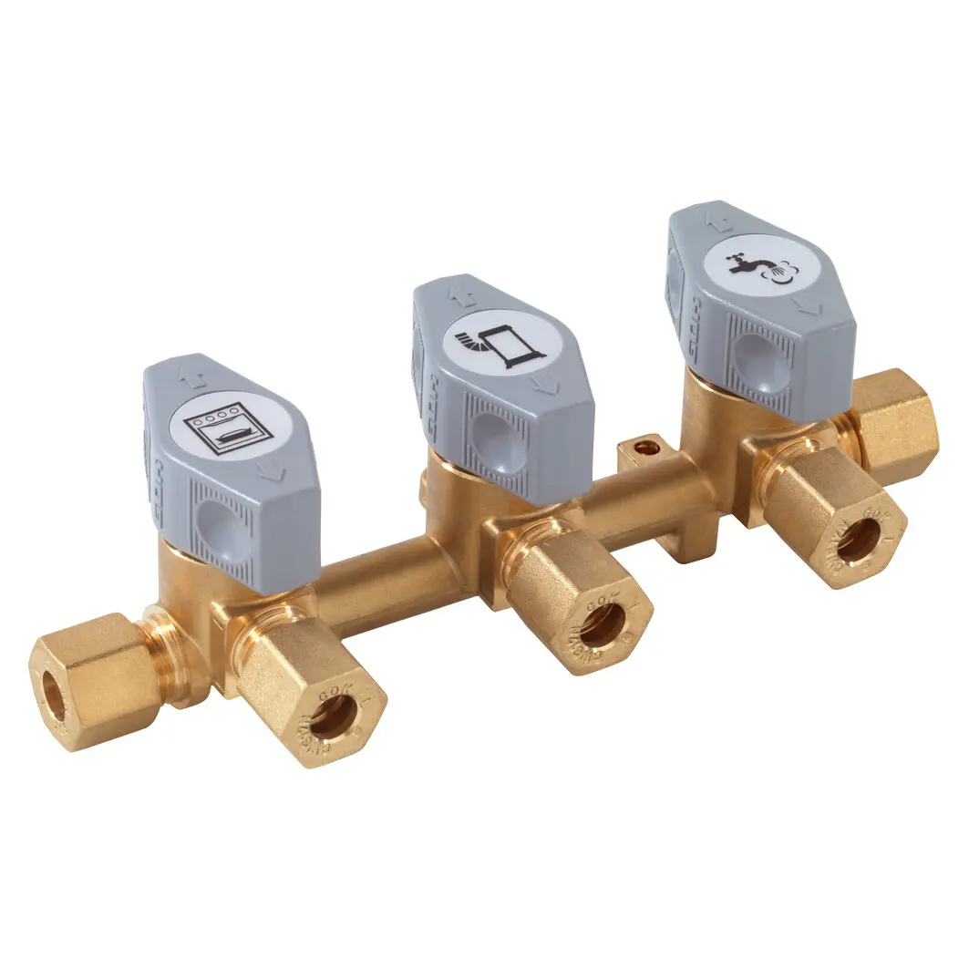 Verteilerblock Marine, RVS 8 x 3 x RVS 8