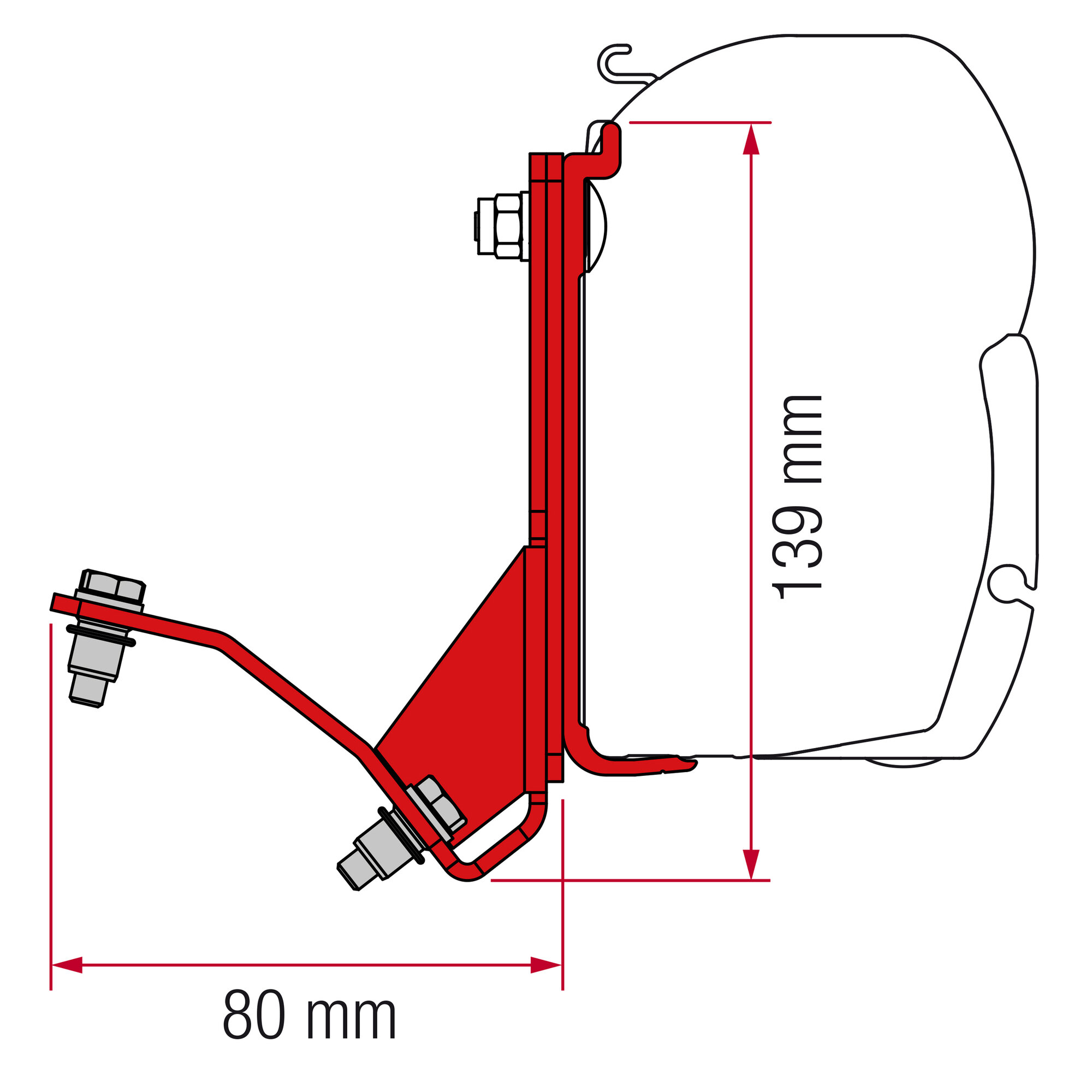 Fiamma Kit Fiat Ducato Hymercar H2 (Aufstelldach)