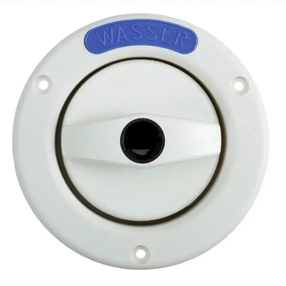 Tankeinfüllstutzen für Frischwasser, signalweiß