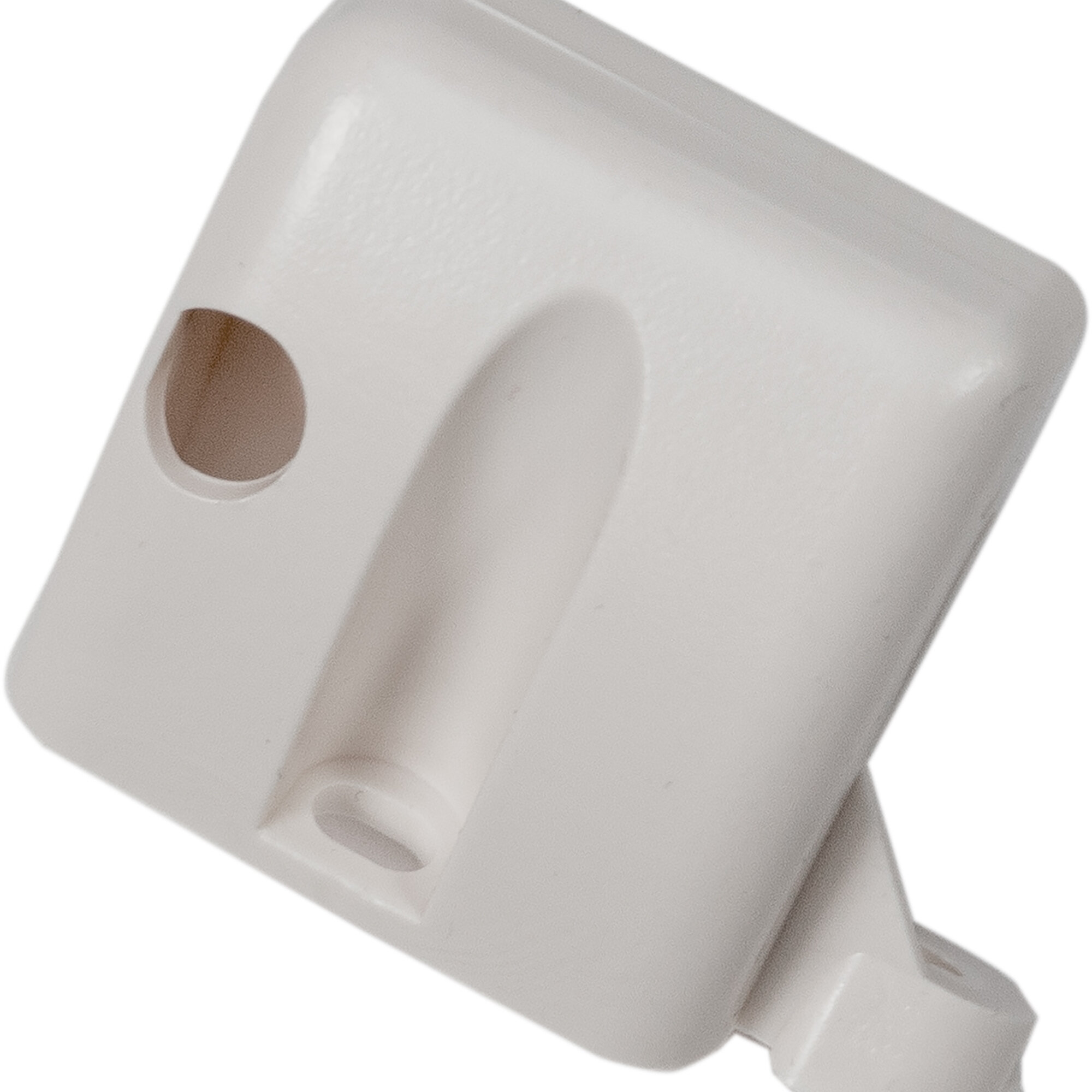 Support Foot with Additional Attachment, Left, for Roller Blind Remiflair, Light Grey