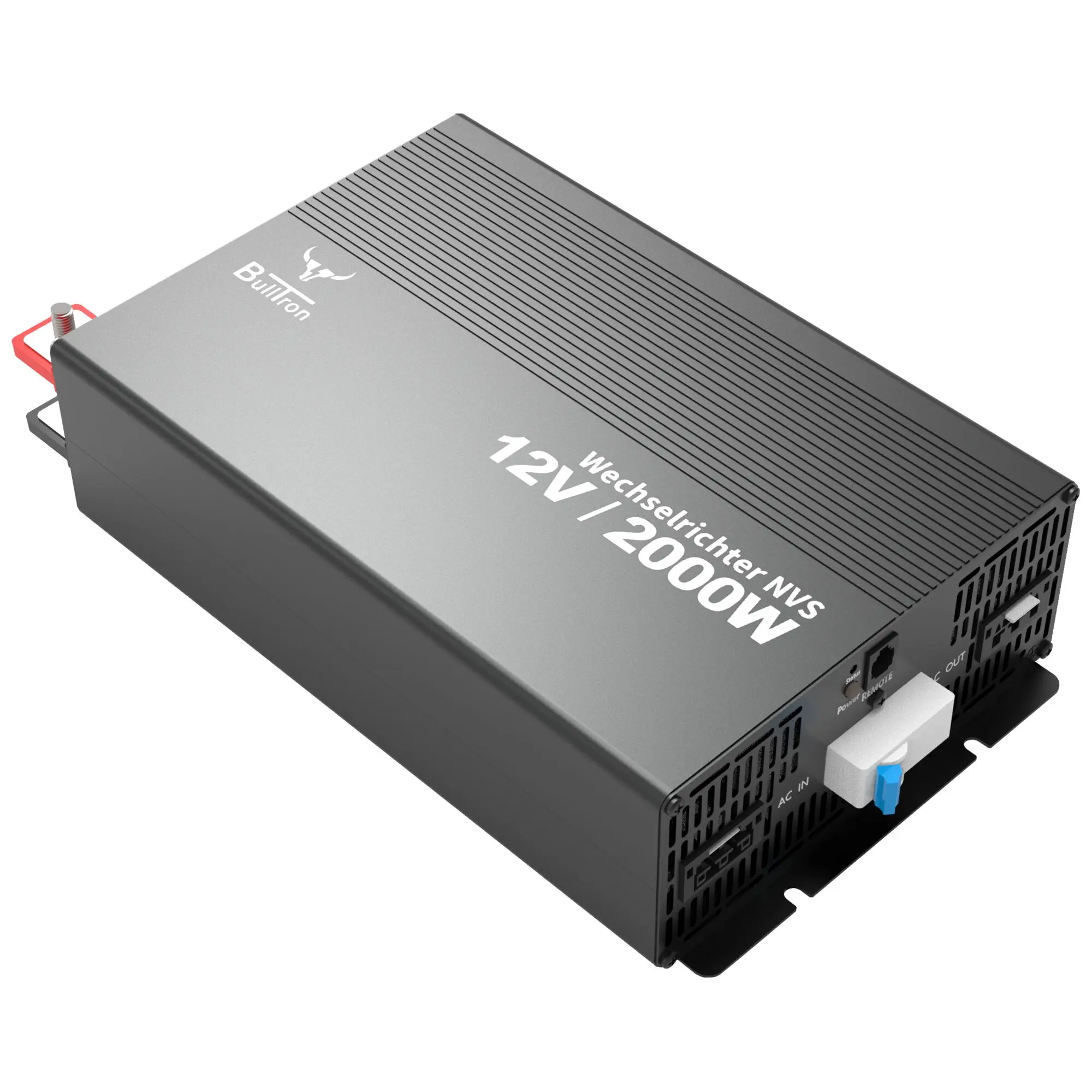 Wechselrichter mit Netzvorrangschaltung und FI-Schutzschalter, 2000 W