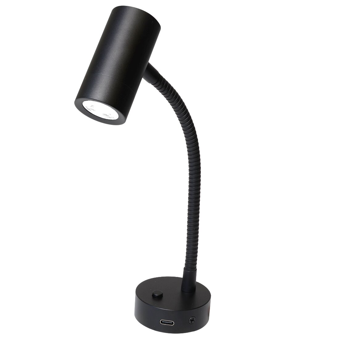 Reading Lamp Mini Tube D4 flex, Power LED, USB-C, with Switch, black