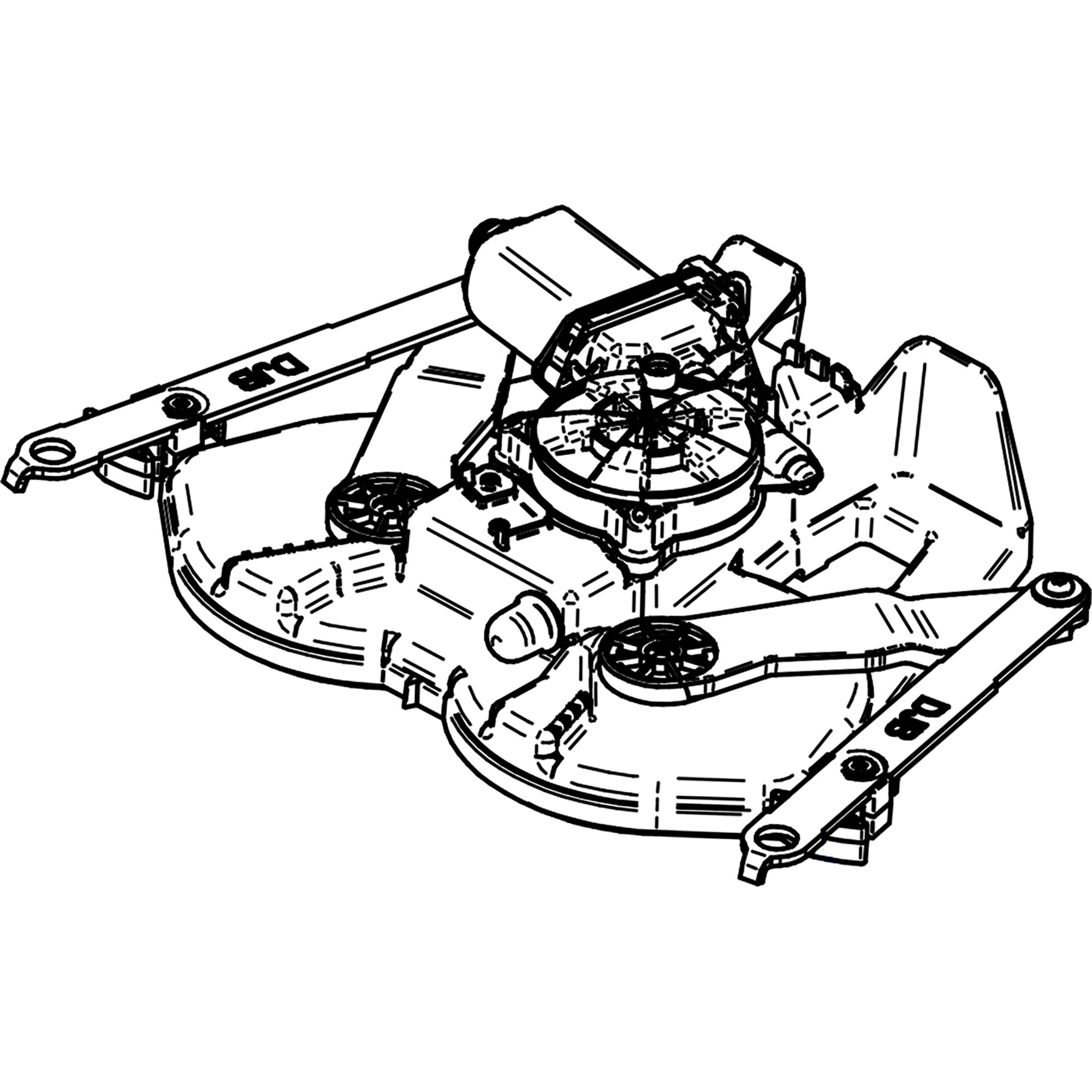 Motor Thule Slide-Out Step G2 Crafter 12V inkl. Scheren-Mechanismus