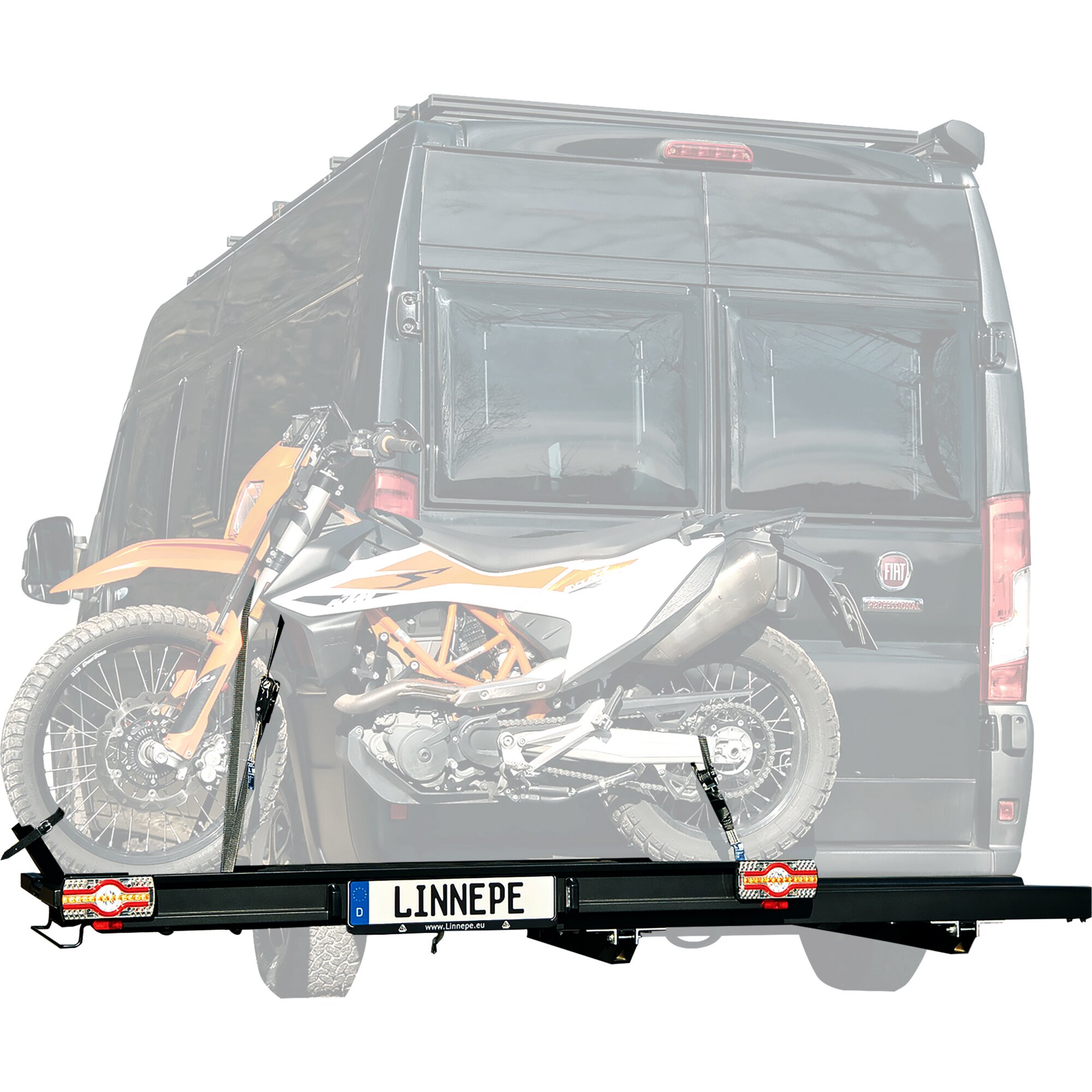 Lastenträger SlidePort - Black Edition - für Fiat Ducato ab Bj. 2006/07 - Überhang 1000 mm